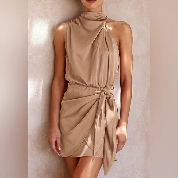 strapless open back dress Aura Black Noir Party Dress | Fast Shipping main image 0